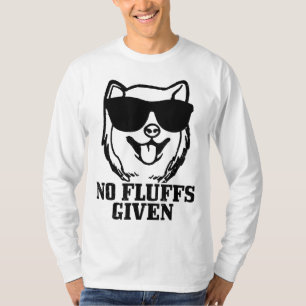 Shiba Inu No Fluffs Given Dog Shiba Mum Dad Funny  T-Shirt