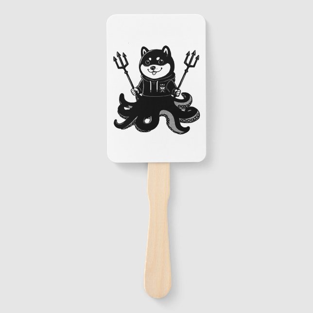 Shiba Inu octopus Hand Fan (Front)