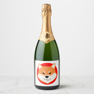 Shiba Inu Original Sparkling Wine Label