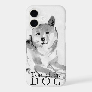 Shiba Inu Painting Chinese Dog Year 2018 Case2