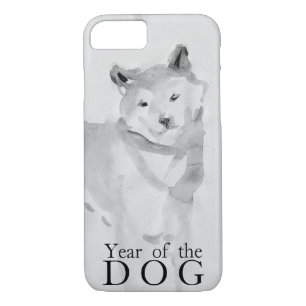 Shiba Inu Painting Chinese Dog Year 2018 Case3 Case-Mate iPhone Case