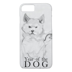 Shiba Inu Painting Chinese Dog Year 2018 Case4 Case-Mate iPhone Case