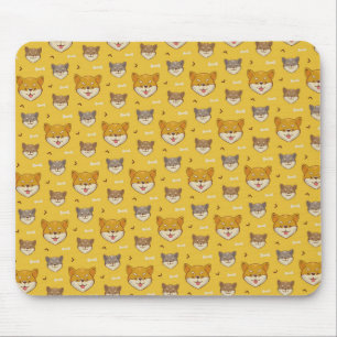 Shiba Inu Pattern Mouse Pad