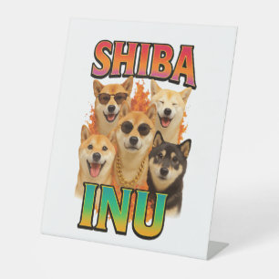 Shiba Inu Pedestal Sign
