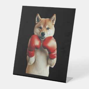 Shiba Inu Pedestal Sign