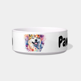 Shiba Inu Personalised Dog Food Bowl Paws Off