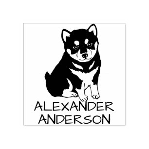 Shiba Inu Personalize Rubber Stamp