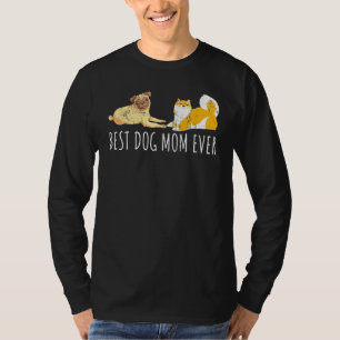 Shiba Inu Pug Dog Mum  Pet Animal Dog T-Shirt
