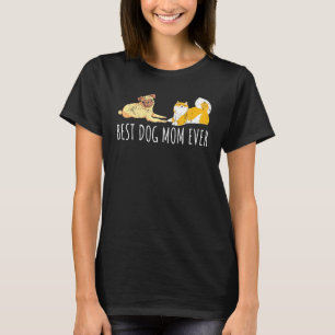Shiba Inu Pug Dog Mum  Pet Animal Dog T-Shirt
