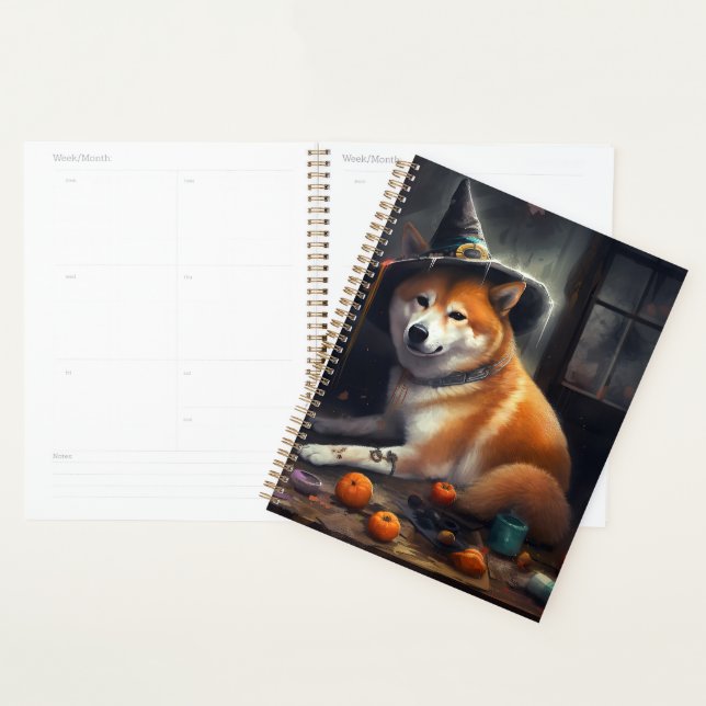 Shiba Inu Pumpkins Halloween Scary Planner (Display)