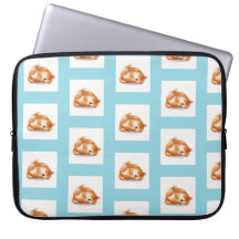 shiba inu puppies on the back pattern laptop case