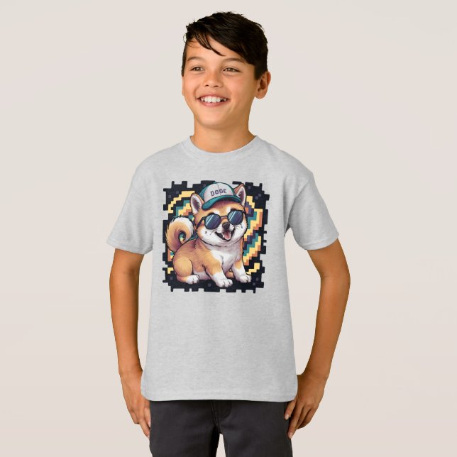 Shiba Inu Puppy Dog Kids T-Shirt (Front Full)