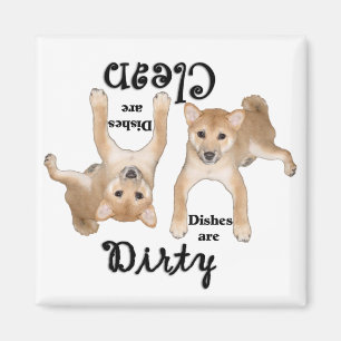 Shiba Inu Puppy Lovers Dishwasher Magnet