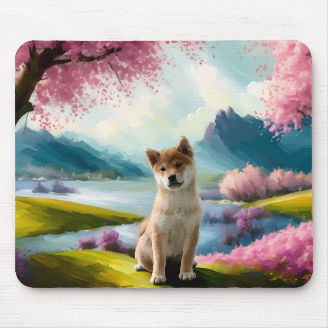 Shiba Inu Puppy Mouse Pad (Front)