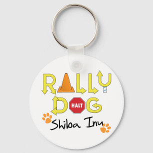 Shiba Inu Rally Dog Key Ring