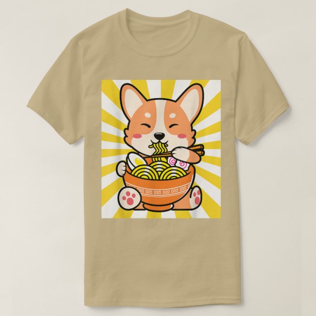 Shiba Inu Ramen Anime Kawaii Cute Teen Gift 1532 T-Shirt (Design Front)