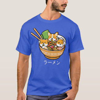 Shiba Inu Ramen Anime Kawaii Neko Teen gift  T-Shirt