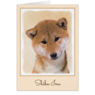 Shiba Inu (Red) Painting - Original Dog Art