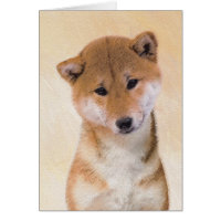 Shiba Inu (Red) Painting - Original Dog Art