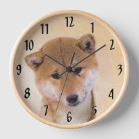 Shiba Inu (Red) Painting - Original Dog Art