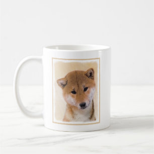 Shiba Inu (Red) Painting - Original Dog Art Coffee Mug