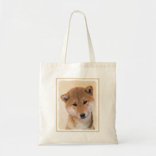 Shiba Inu (Red) Painting - Original Dog Art Tote Bag