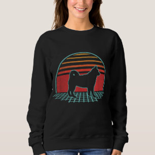 Shiba Inu Retro Vintage 80s Style Dog Lover Gift Sweatshirt