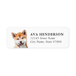 Shiba Inu Return Address Labels