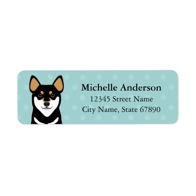 Shiba Inu Return Address Labels (Front)