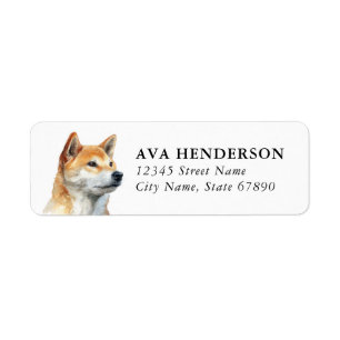 Shiba Inu Return Address Labels