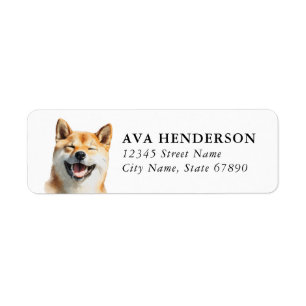 Shiba Inu Return Address Labels