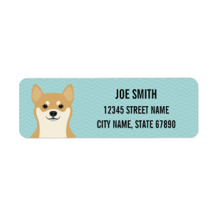 Shiba Inu Return Address Labels