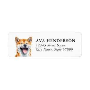 Shiba Inu Return Address Labels