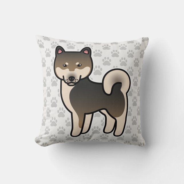 Shiba Inu Sesame Cushion (Front)