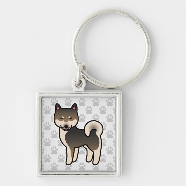 Shiba Inu Sesame Key Ring (Front)