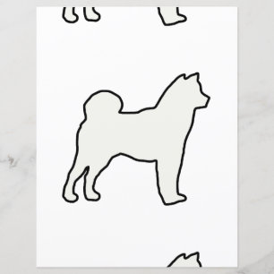 Shiba Inu silhouette cream