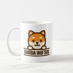 SHIBA INU SIS  - Cute Shiba Inu Sister Design Coffee Mug