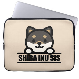 SHIBA INU SIS - Cute Shiba Inu Sister Design Laptop Sleeve