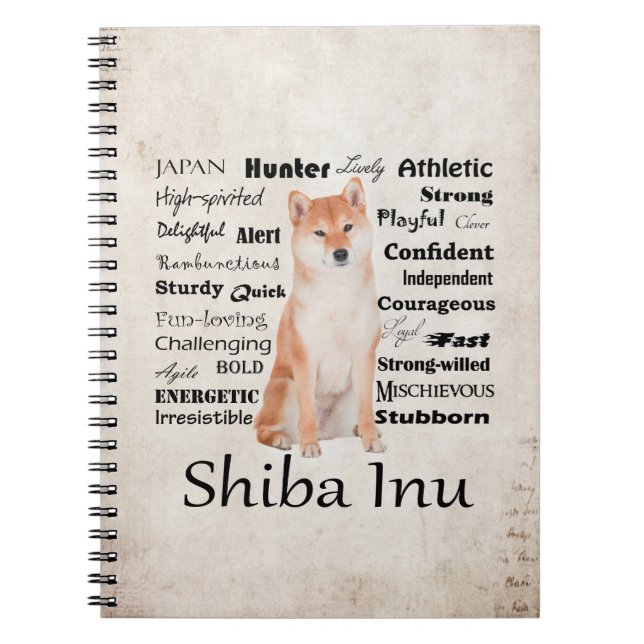 Shiba Inu Traits Notebook (Front)