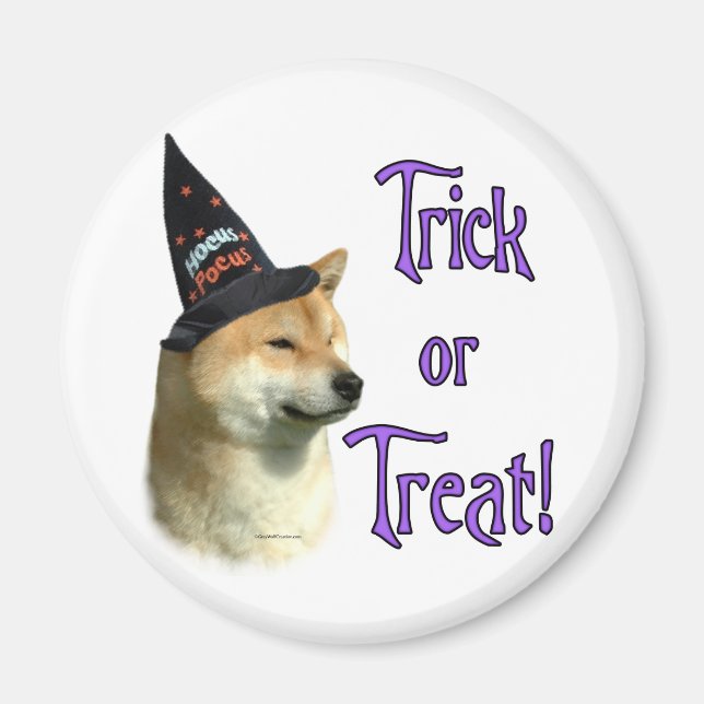 Shiba Inu Trick Magnet (Front)