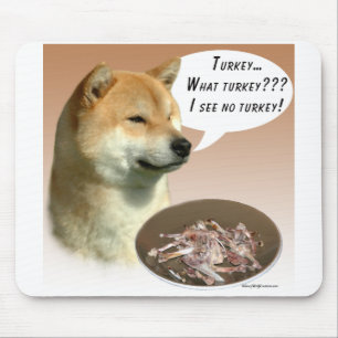 Shiba Inu Turkey Mouse Pad