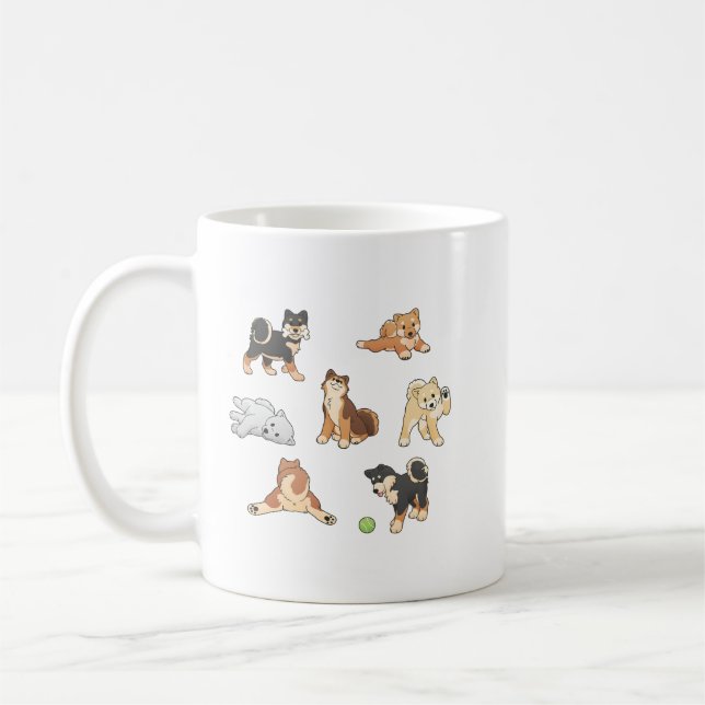 Shiba Inus 2 Coffee Mug (Left)