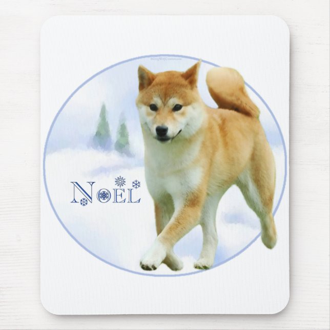 Shiba Noel Mouse Pad (Front)