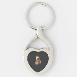 Shiba Pitbull Inu Key Ring