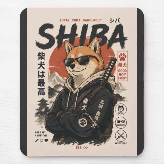 SHIBA THE PROTECTOR MOUSE PAD (Front)
