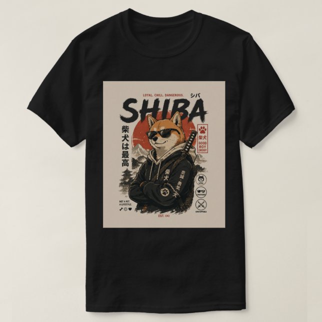 SHIBA THE PROTECTOR T-Shirt (Design Front)