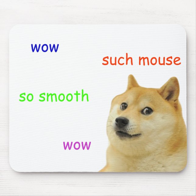shibe doge mousemat mousepad (Front)