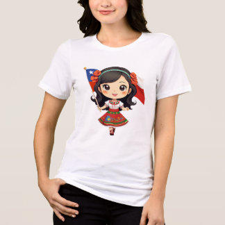 Shibi T-Shib T-Shirt Fun Printing Fashion Art Tri-Blend Shirt