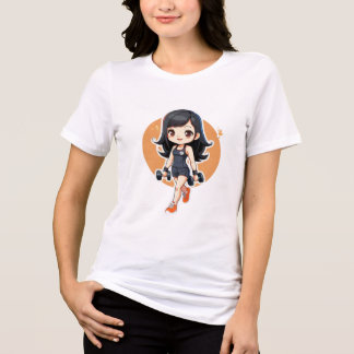 Shibi T-Shib T-Shirt Fun Printing Fashion Art Tri-Blend Shirt