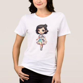 Shibi T-Shib T-Shirt Fun Printing Fashion Art Tri-Blend Shirt